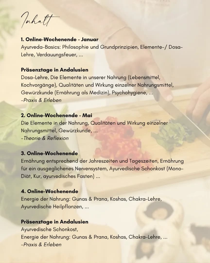 Bild vom Retreat The Art of Sensual Cooking – Ayurveda-Koch-Ausbildung mit Kim & Domi
